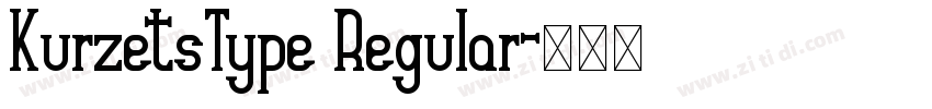 KurzetsType Regular字体转换